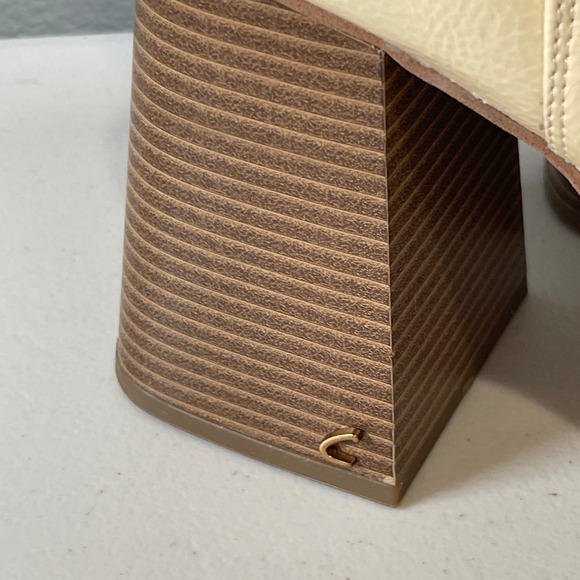 Circus NY by Sam Edelman Womens Stace Eggshell‎ Glossy Chelsea Boots SZ 10 Cream - Picture 4 of 14